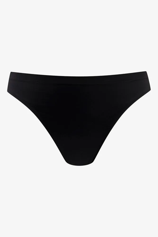 2 Pack Bonded Thongs Black & Natural