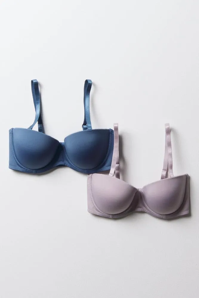 2 Pack Multiway Bras Purple