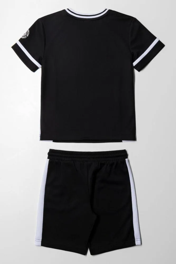 2 Piece Sport Set Black And White