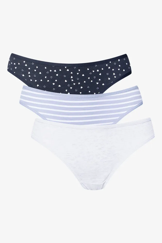 3 Pack Bikini Black And White