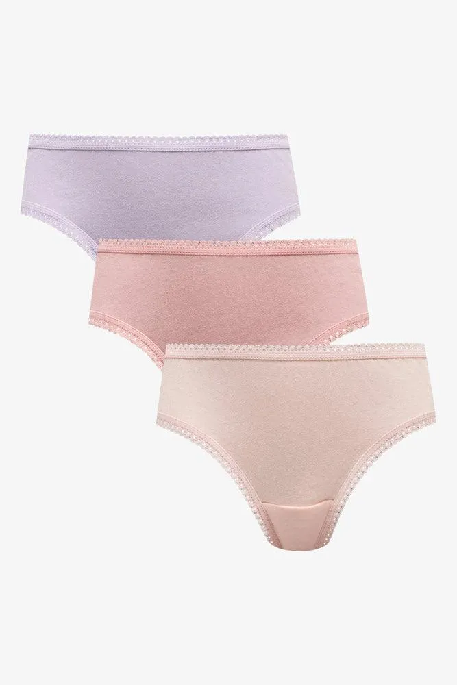 3 Pack Pastel Bikini Panties Multi