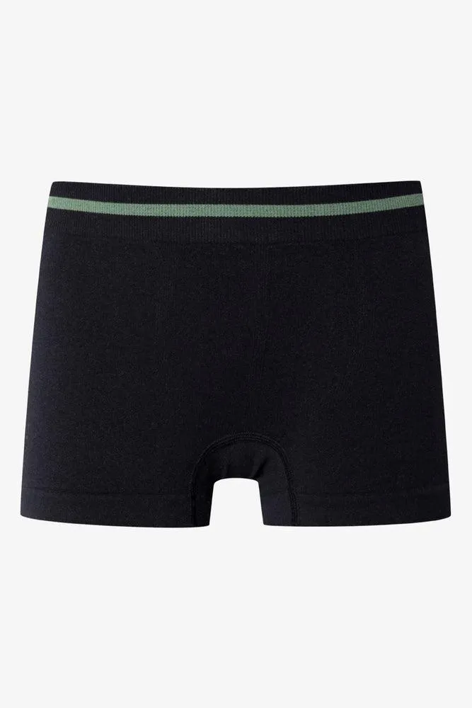 3 Pack Seam-Free Boxers Black, Green & Grey