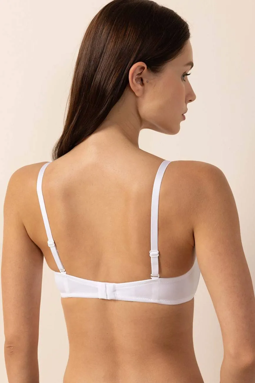 3656 White Strapless Bra