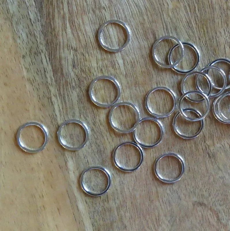 3/8 inch Silver Bra Rings