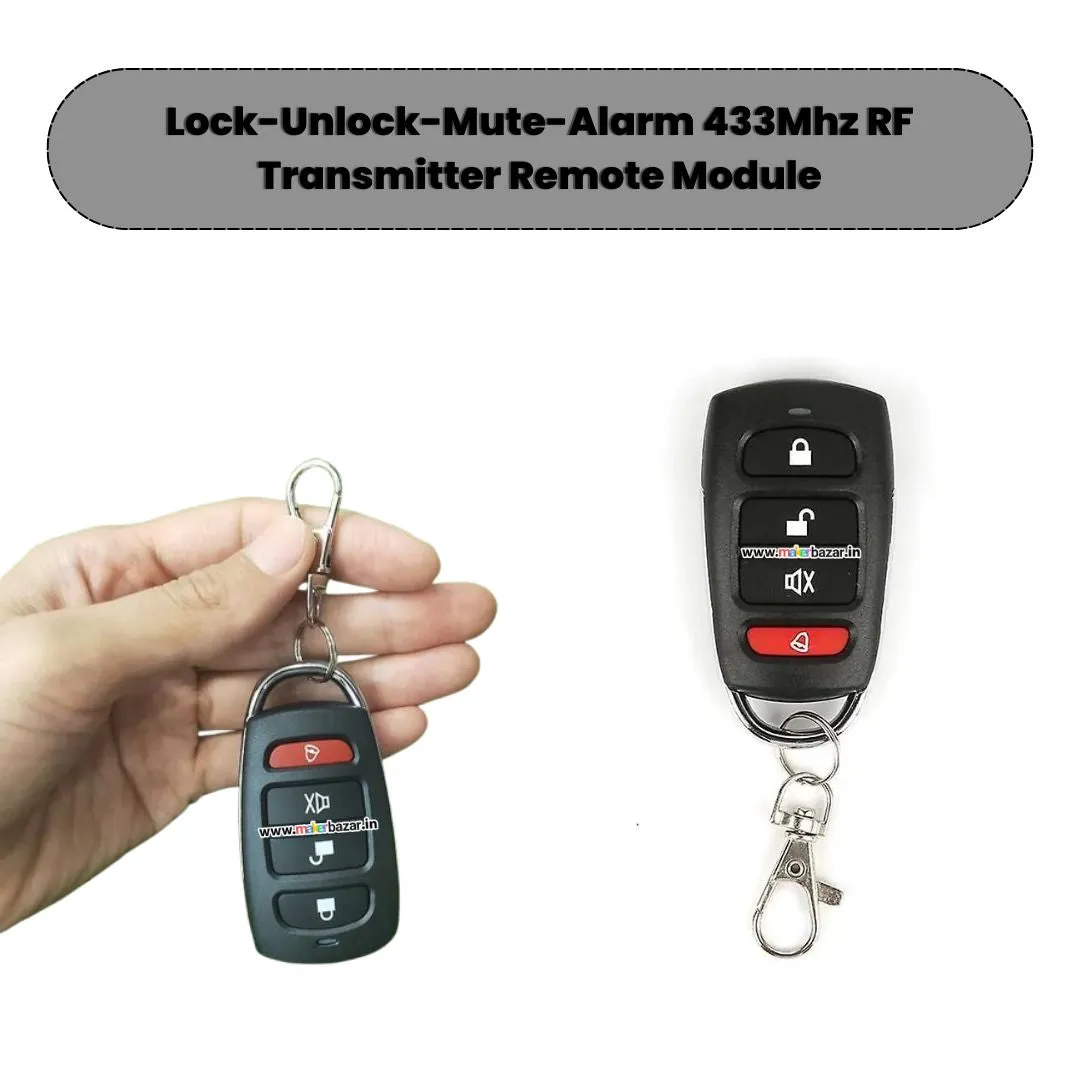 433Mhz 4-Channel RF Transmitter Remote Module