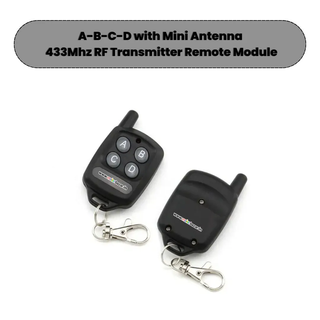 433Mhz 4-Channel RF Transmitter Remote Module