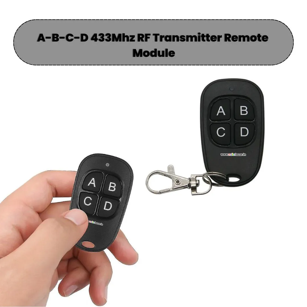 433Mhz 4-Channel RF Transmitter Remote Module