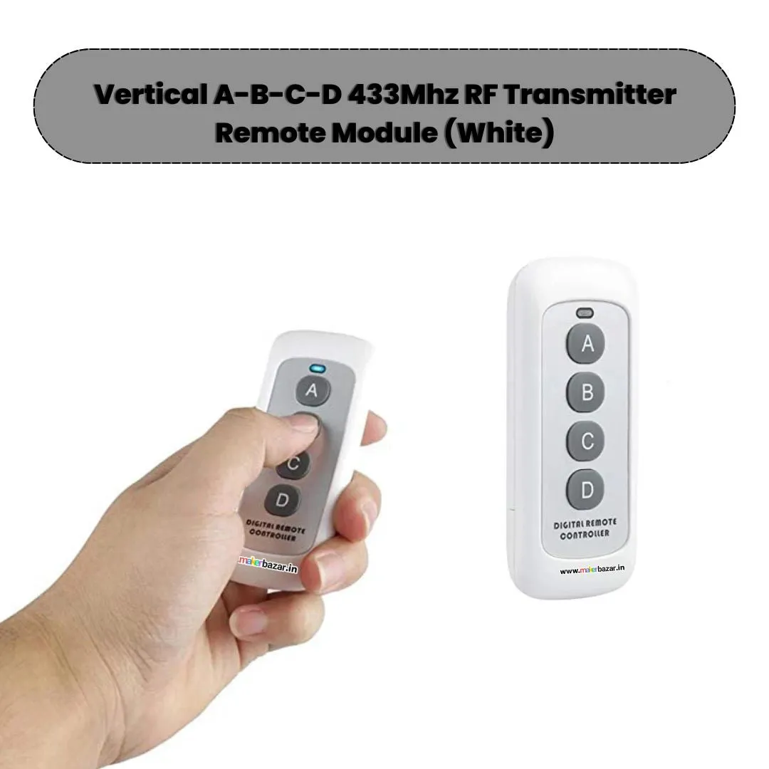 433Mhz 4-Channel RF Transmitter Remote Module