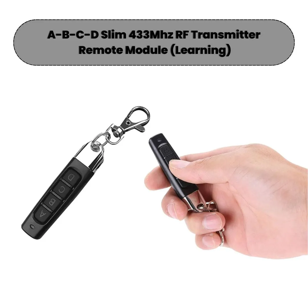 433Mhz 4-Channel RF Transmitter Remote Module