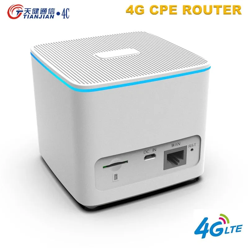 4g WiFi Router Modem Wireless Slot Antena Internet WAN/LAN RJ45 Port Roteador With Sim Card