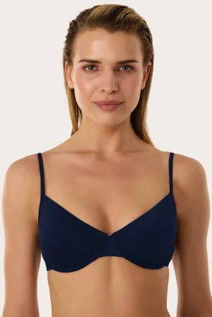 63561 Navy Blue Bikini Top