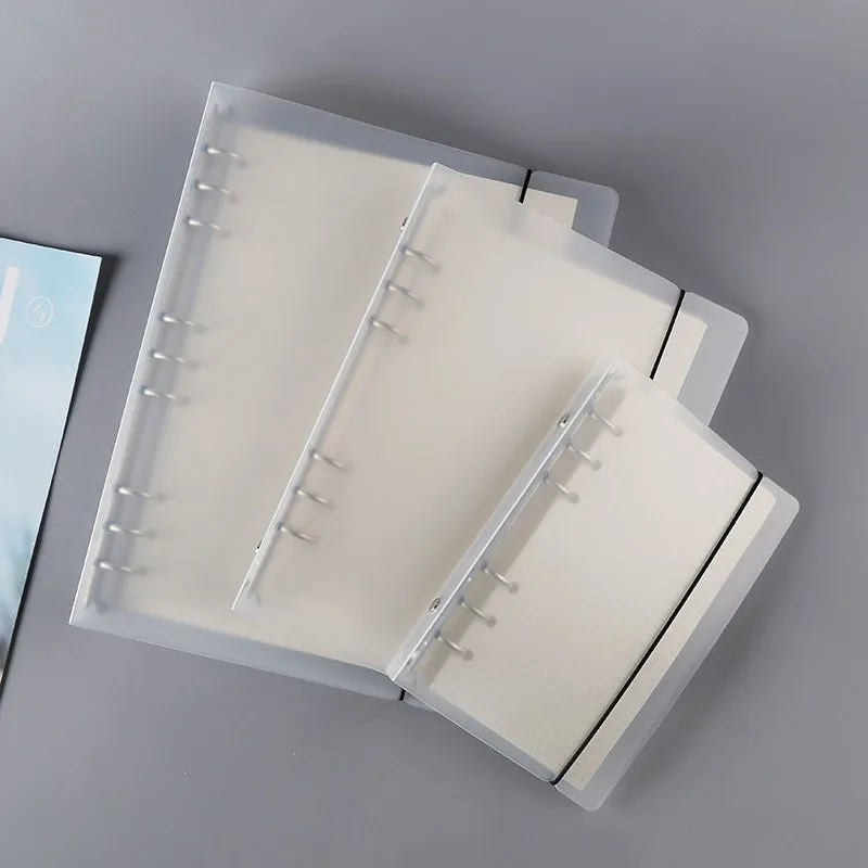 A5/A6 Translucent Shell Elastic Closure Hand Journal