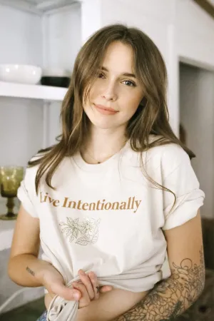 Acacia Kersey: Live Intentionally Flower Shirt