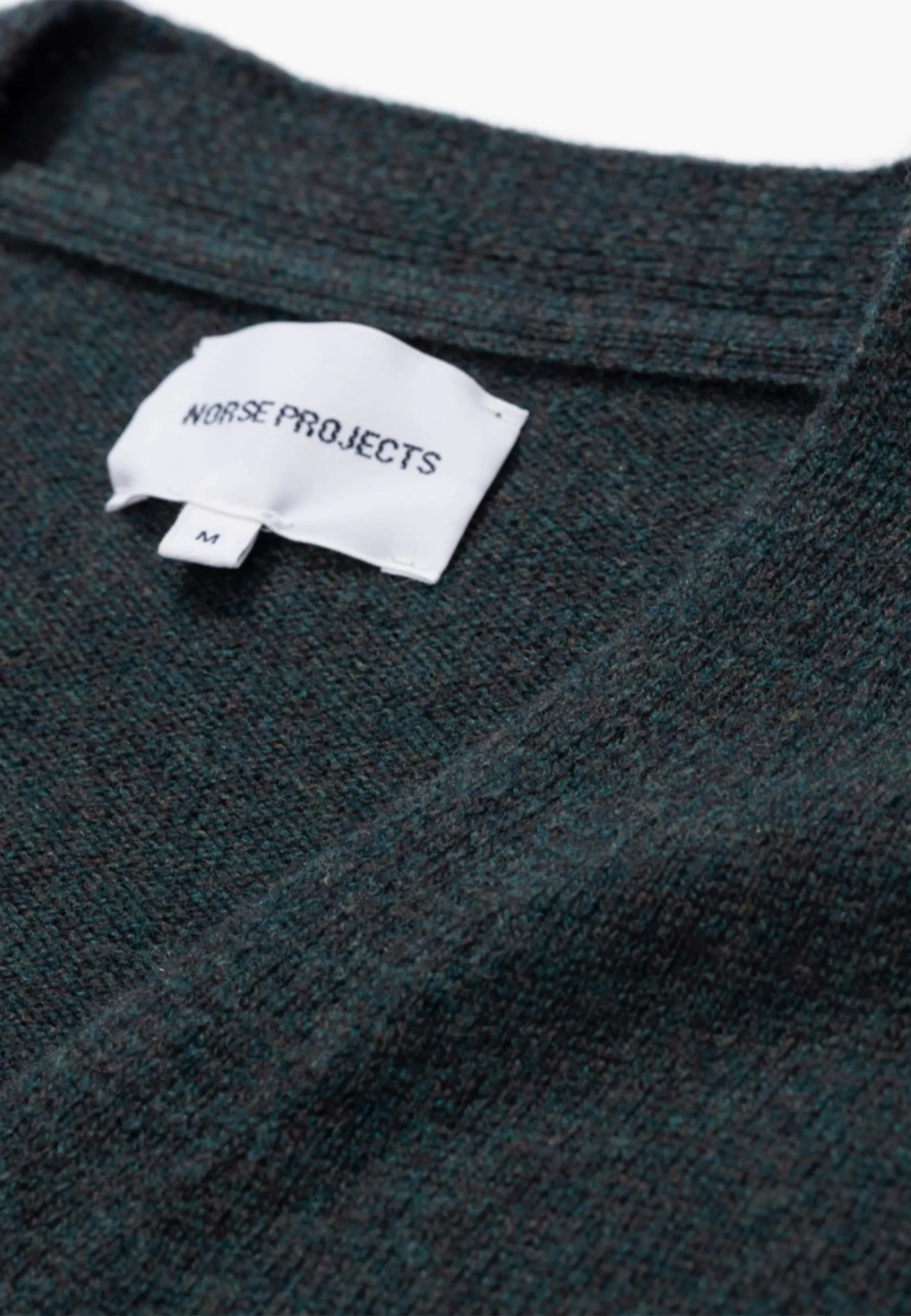 Adam Lambswool Cardigan - forest green