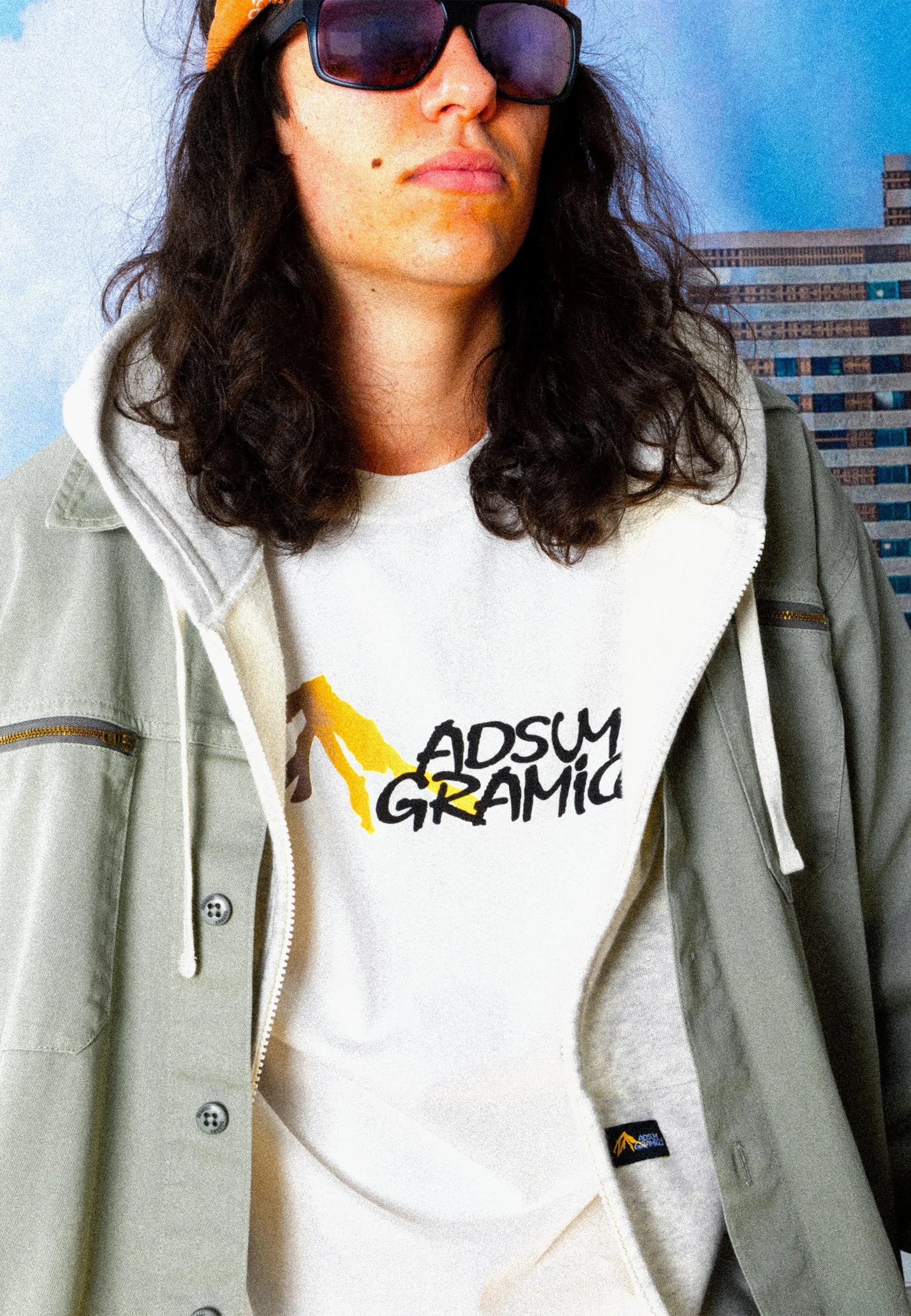 Adsum x Gramicci Double Zip Hoodie - Ash Heather