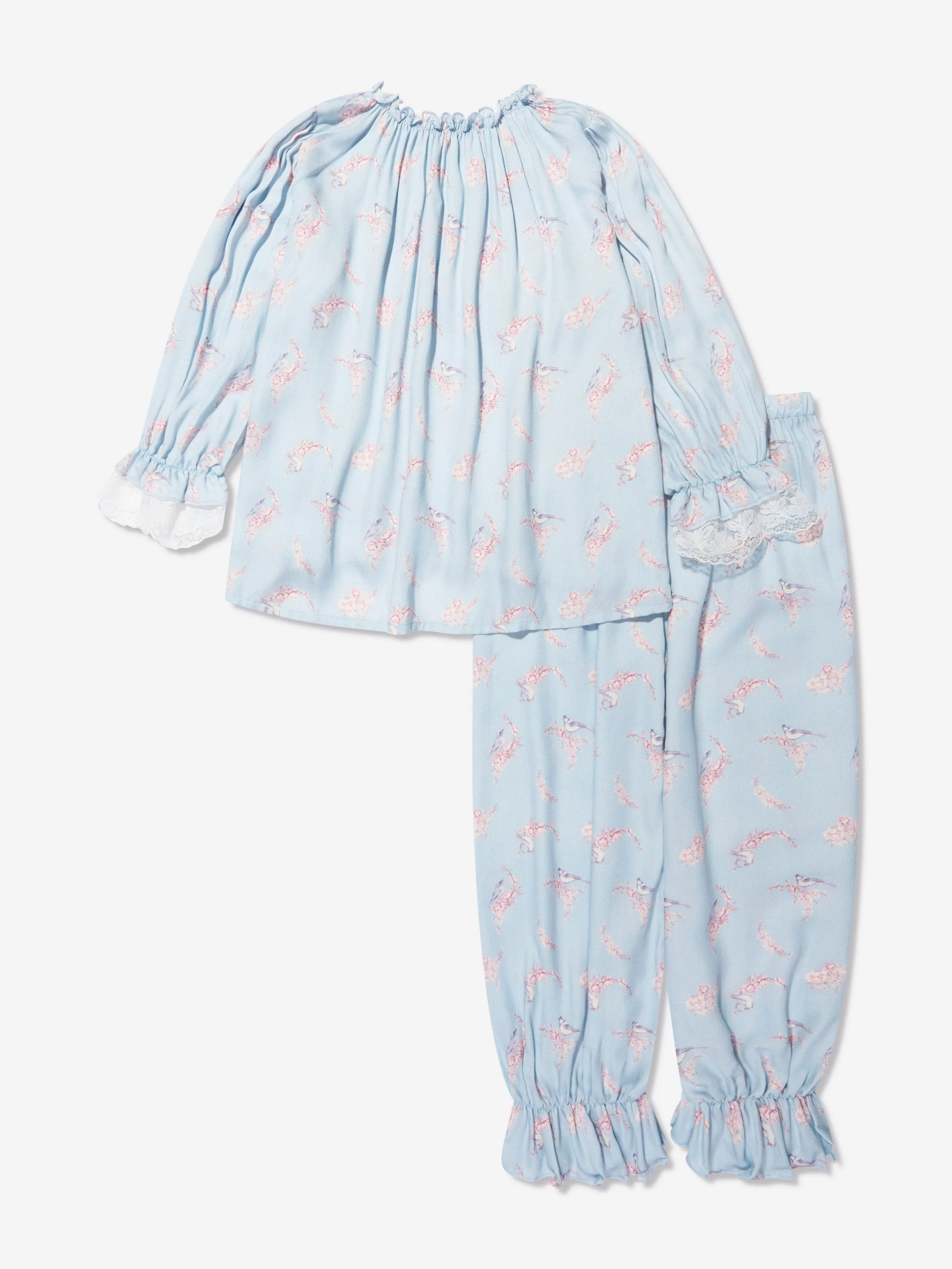 Amiki Children Girls Grace Pyjama Set in Blue