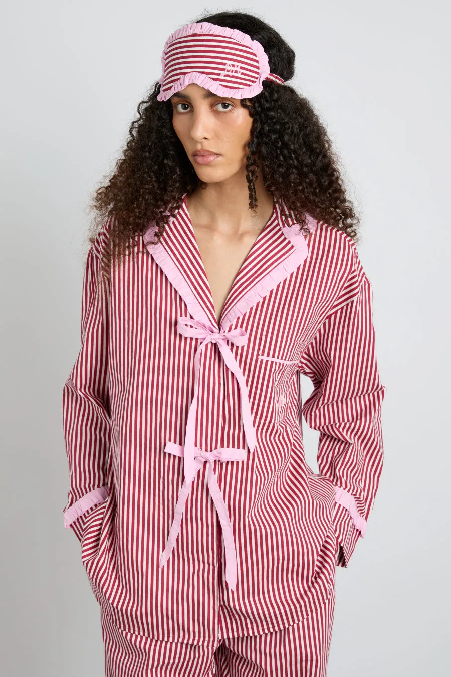 antonella pj set- red stripe