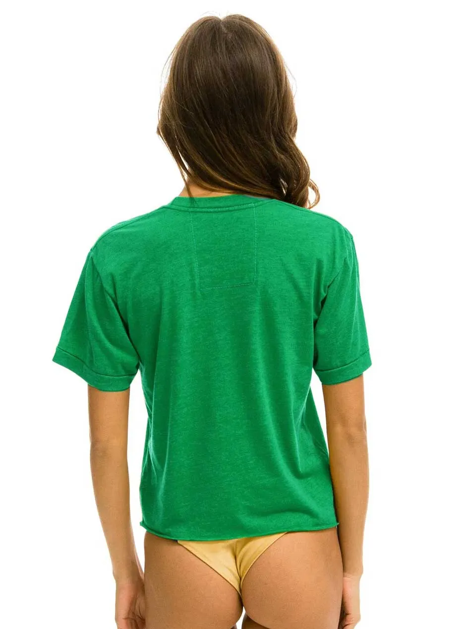 Aviator Nation Women's Bolt Heart Boyfriend Tee - Kelly Green