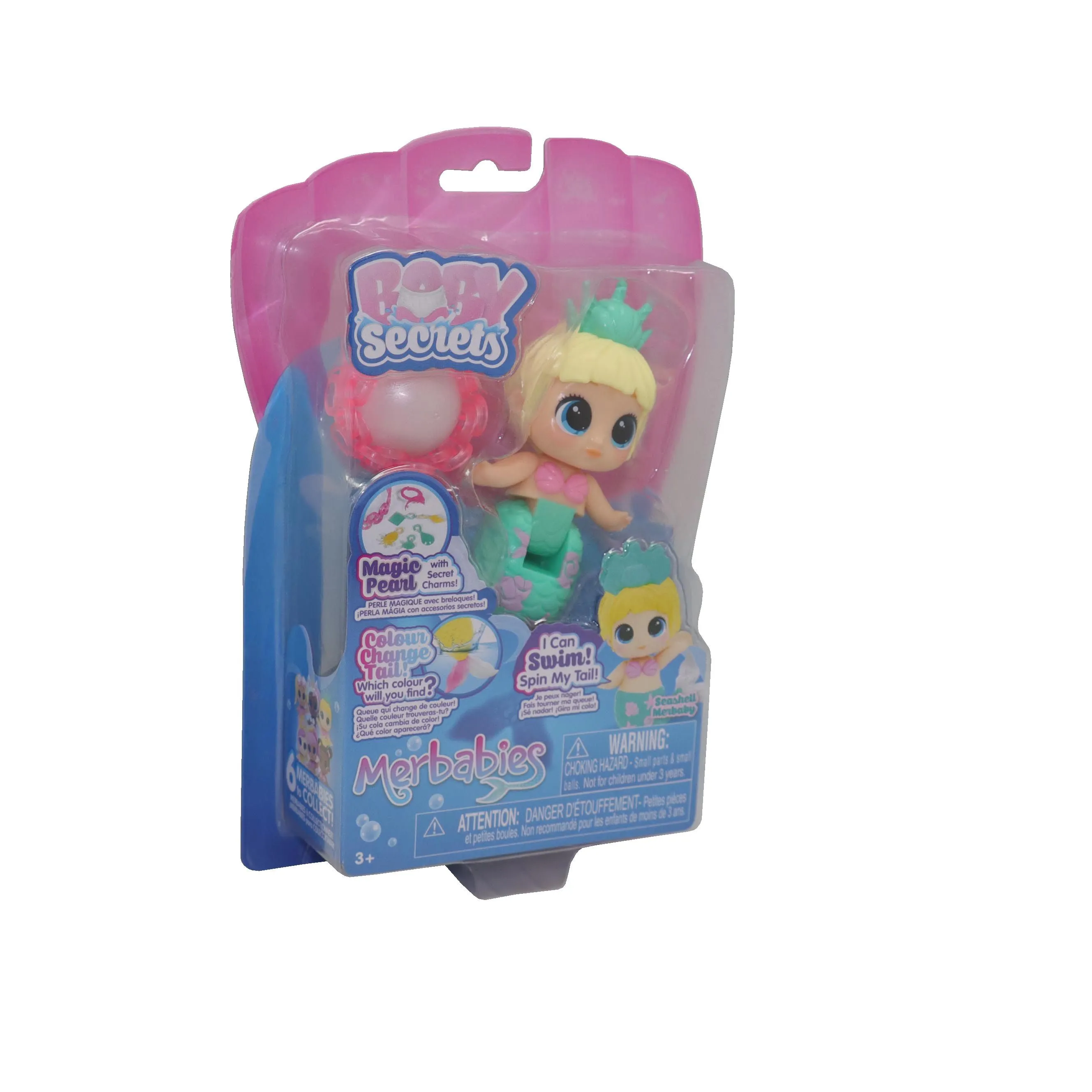 Baby Secrets Merbabies Single Pack Seashell Merbaby