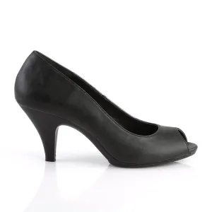 BELLE-362 Black Peep Toe Heel