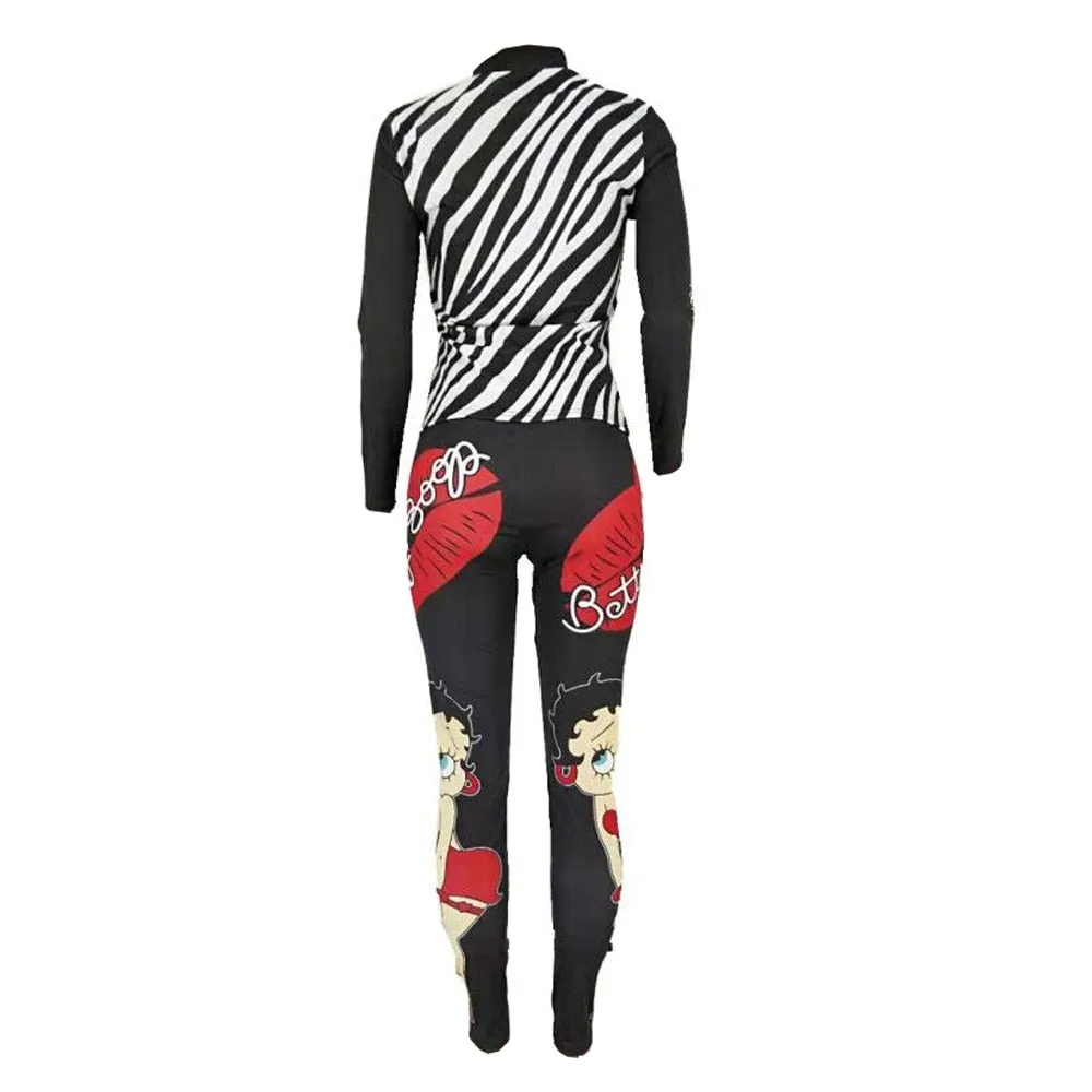 Betty Boop Two Piece Set Tracksuit