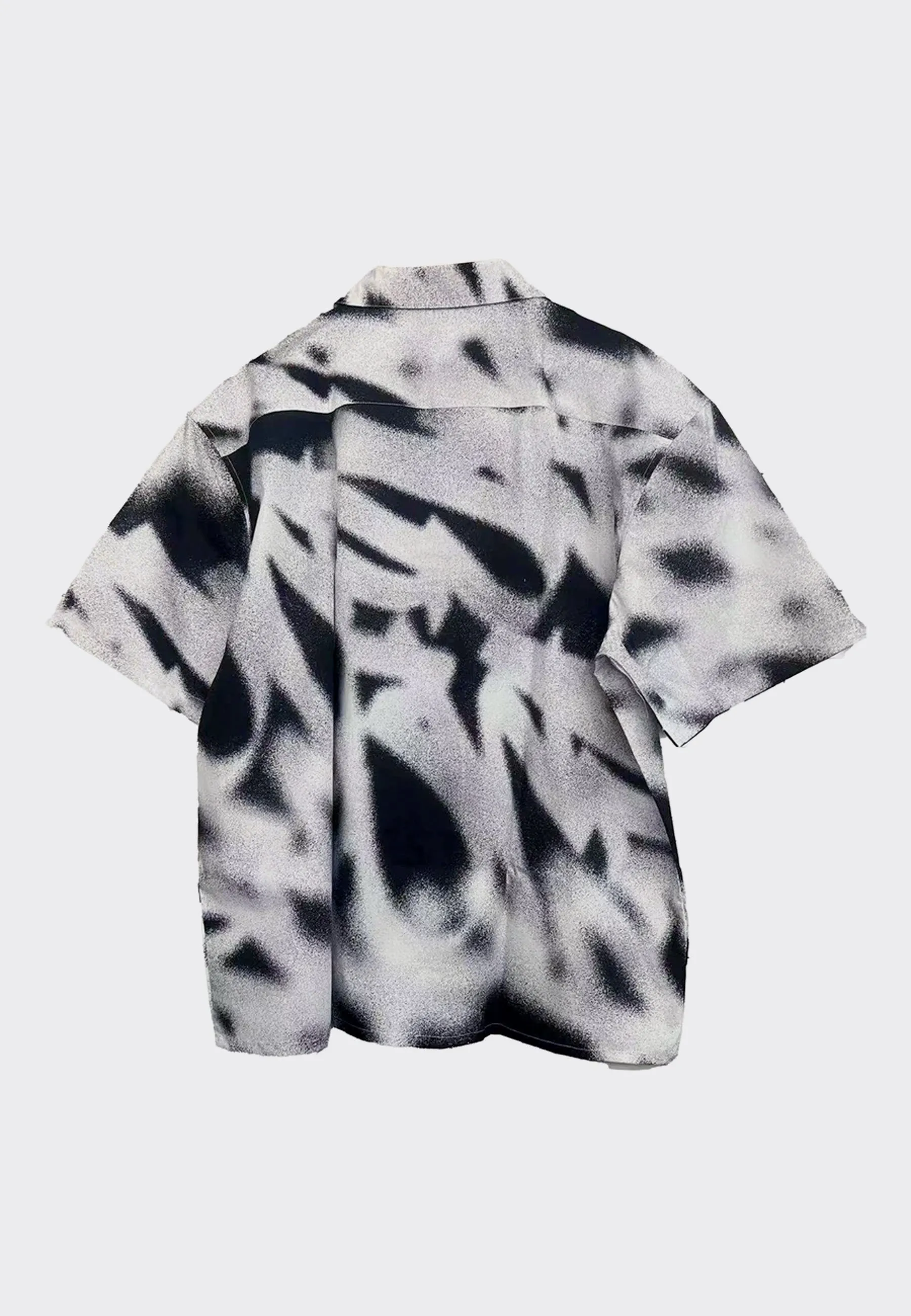 Big Tag Cuban Shirt - Black/White