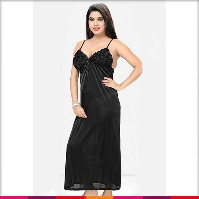 Black Nighty - FL-536 - Flourish 2 Piece Nightwear