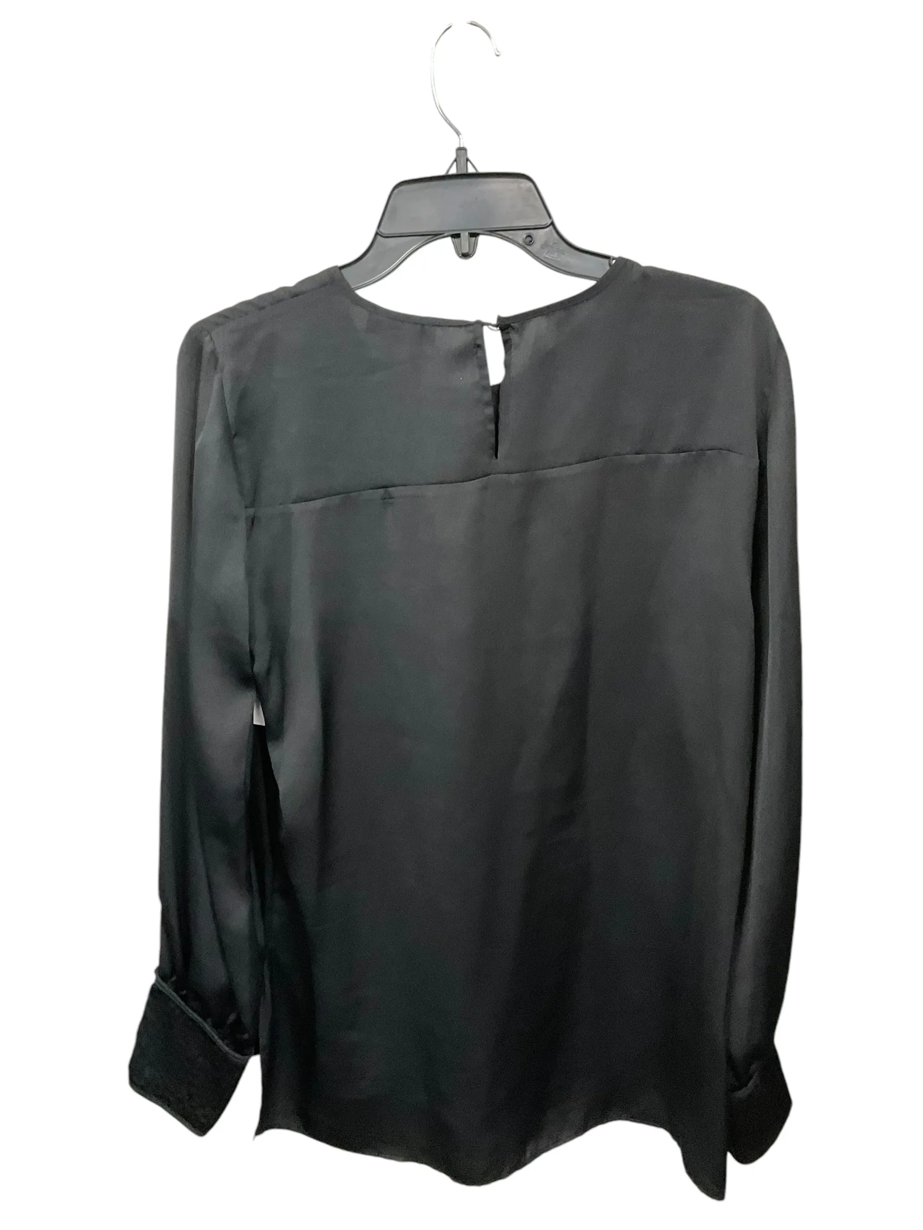 Blouse Long Sleeve By Calvin Klein In Black, Size: L