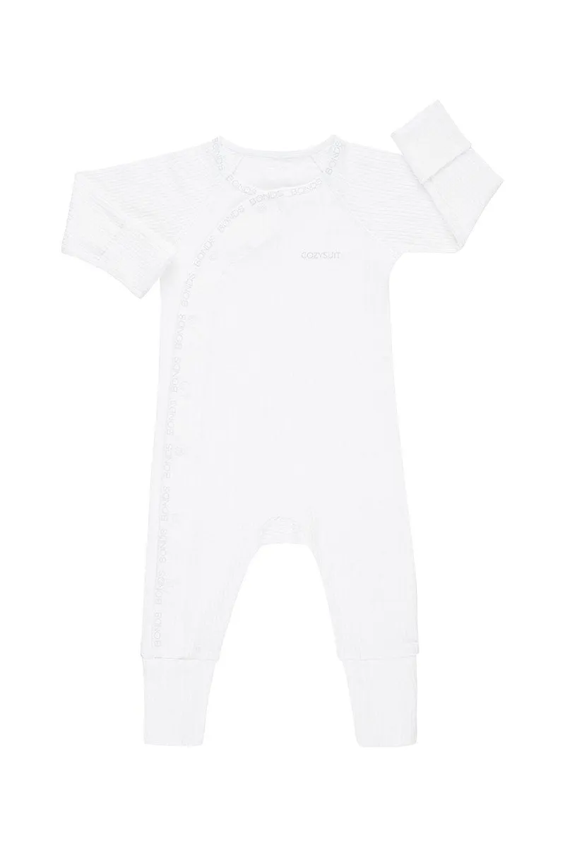 Bonds Pointelle Cozysuit - White