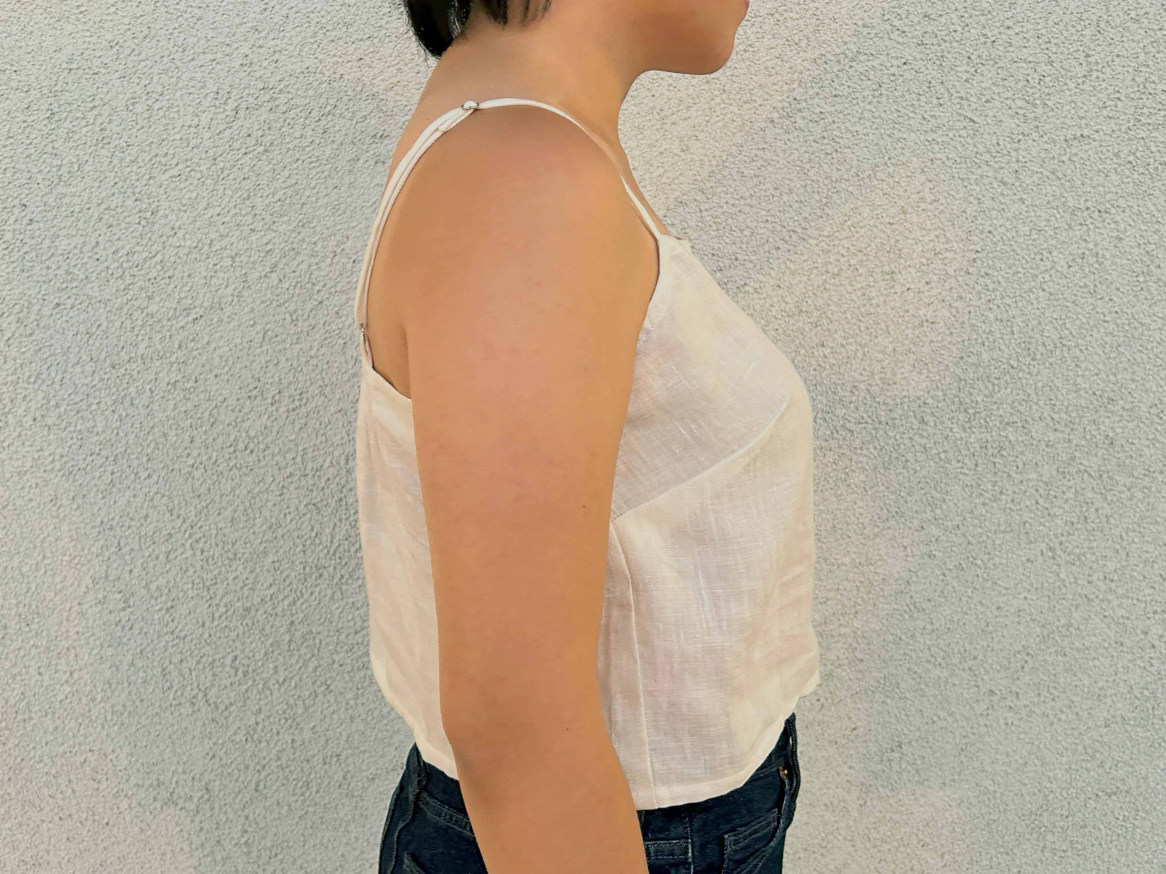 Brandy 100% Linen Crop Top