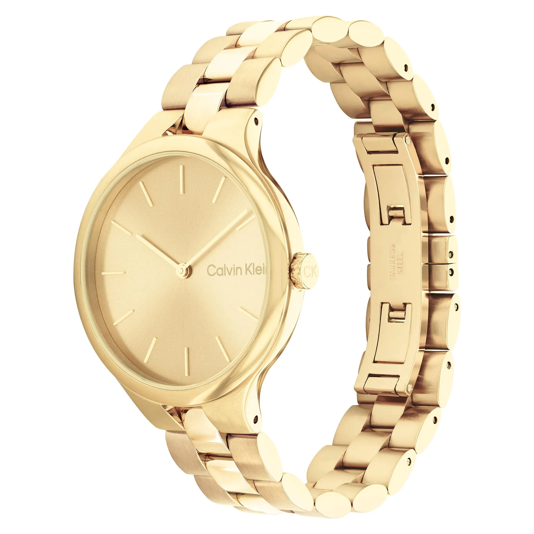 Calvin Klein Gold Stainless Steel Women's Watch - 25200126