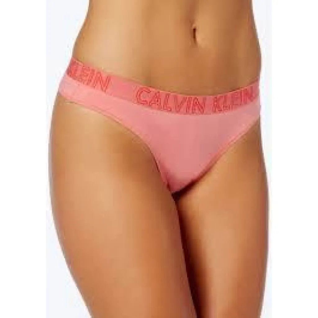 Calvin Klein QD3636 CK Ultimate Cotton Thong SMALL Orange NWT