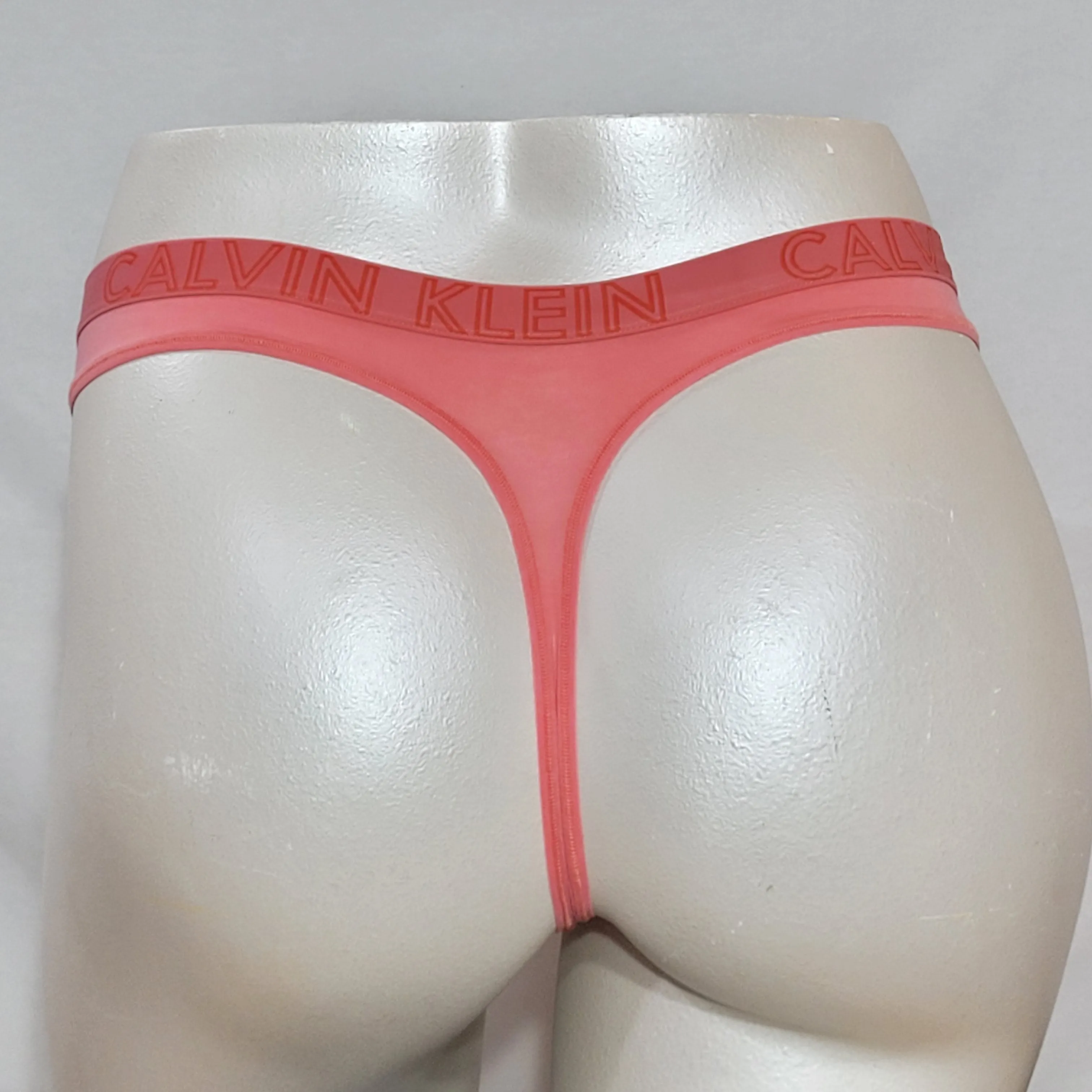 Calvin Klein QD3636 CK Ultimate Cotton Thong SMALL Orange NWT