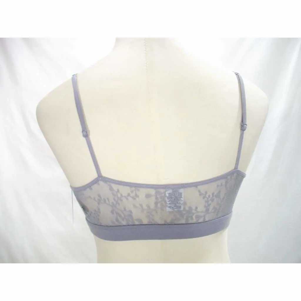 Calvin Klein QF4046 Bare Lace Bralette SIZE XS Gray NWT