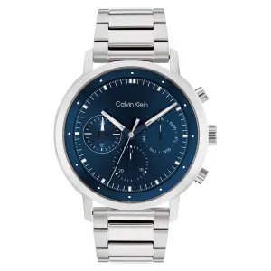 Calvin Klein Stainless Steel Blue Dial Men's Multi-function Watch - 25200063