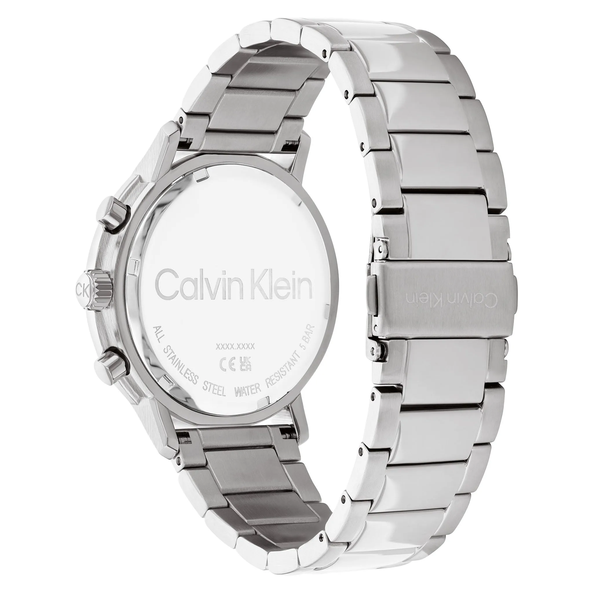 Calvin Klein Stainless Steel Blue Dial Men's Multi-function Watch - 25200063