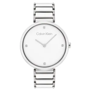 Calvin Klein Stainless Steel Silver Dial Women's Watch - 25200137