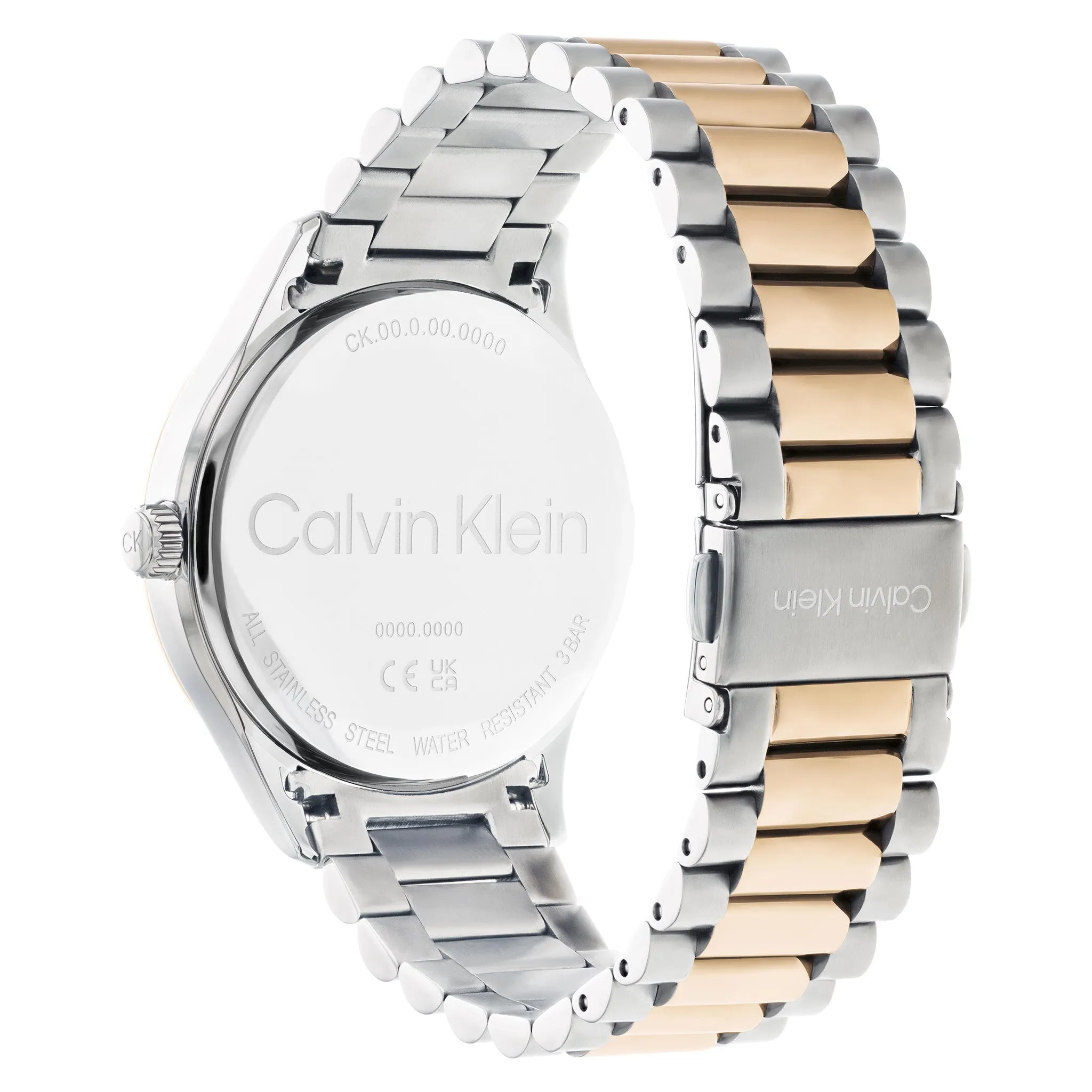 Calvin Klein Two-Tone Steel Blue Dial Unisex Watch - 25200165