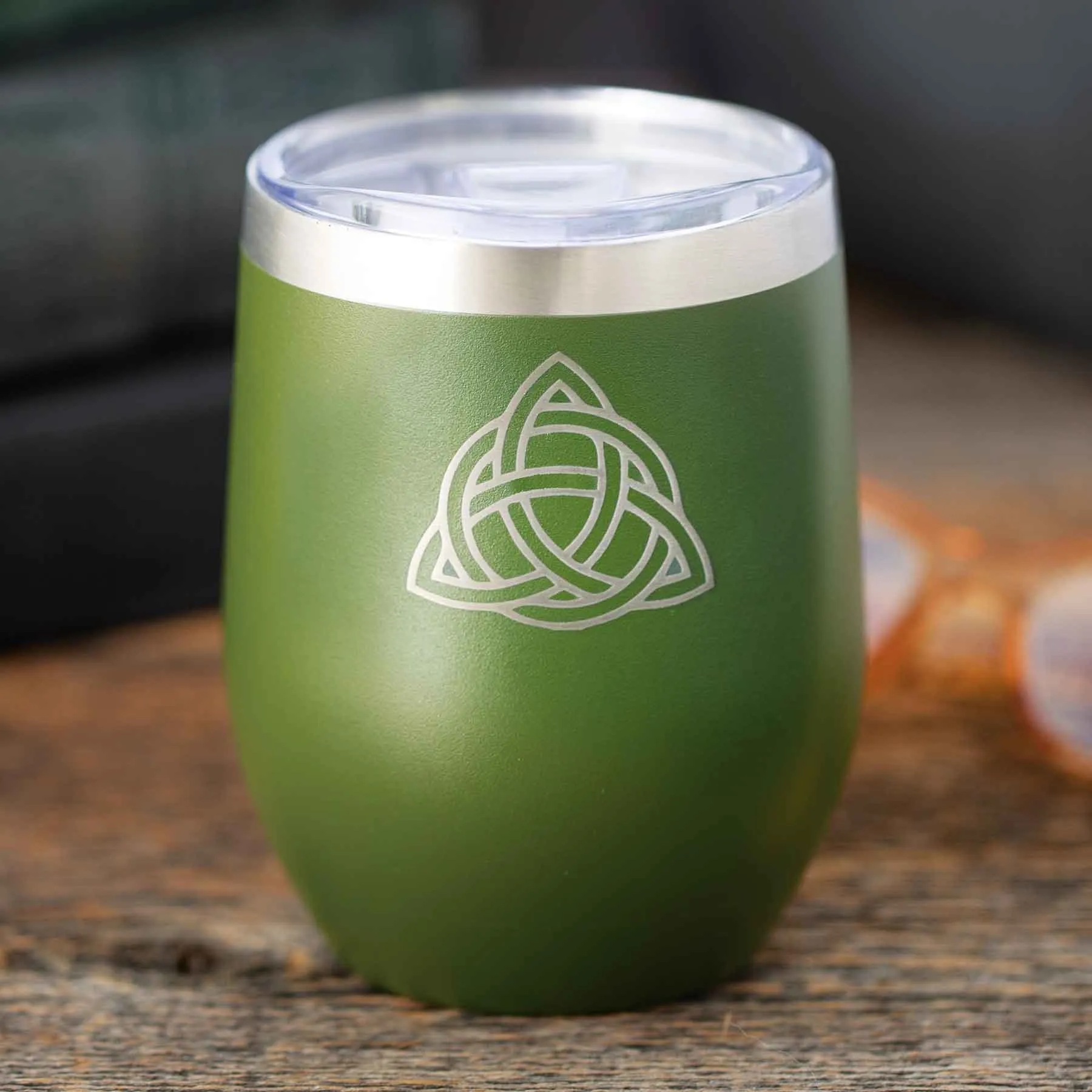 Celtic Trinity Knot Wine Tumbler