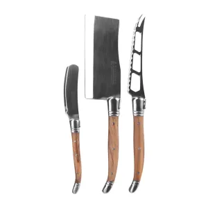 Cheese Knife Set/3 Olive Wood Handle