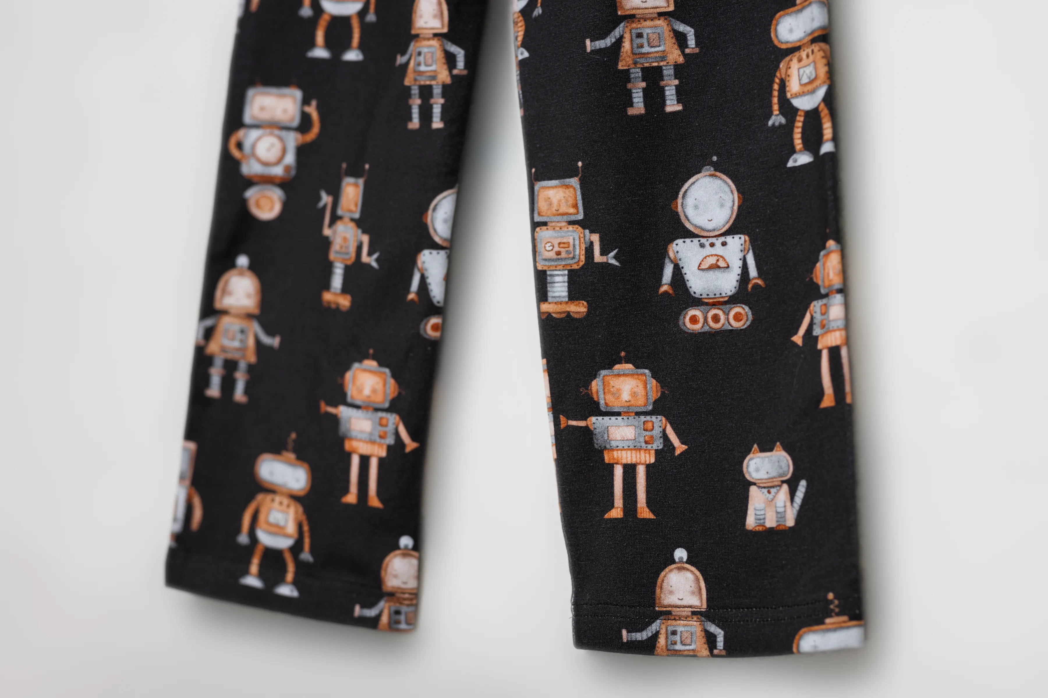 CHRIS - BOYS PYJAMA GREY ROBOTS