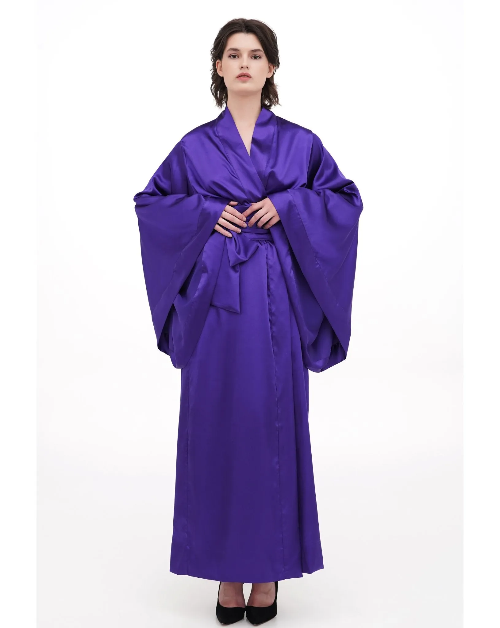 Classic Silky Kimono Robe