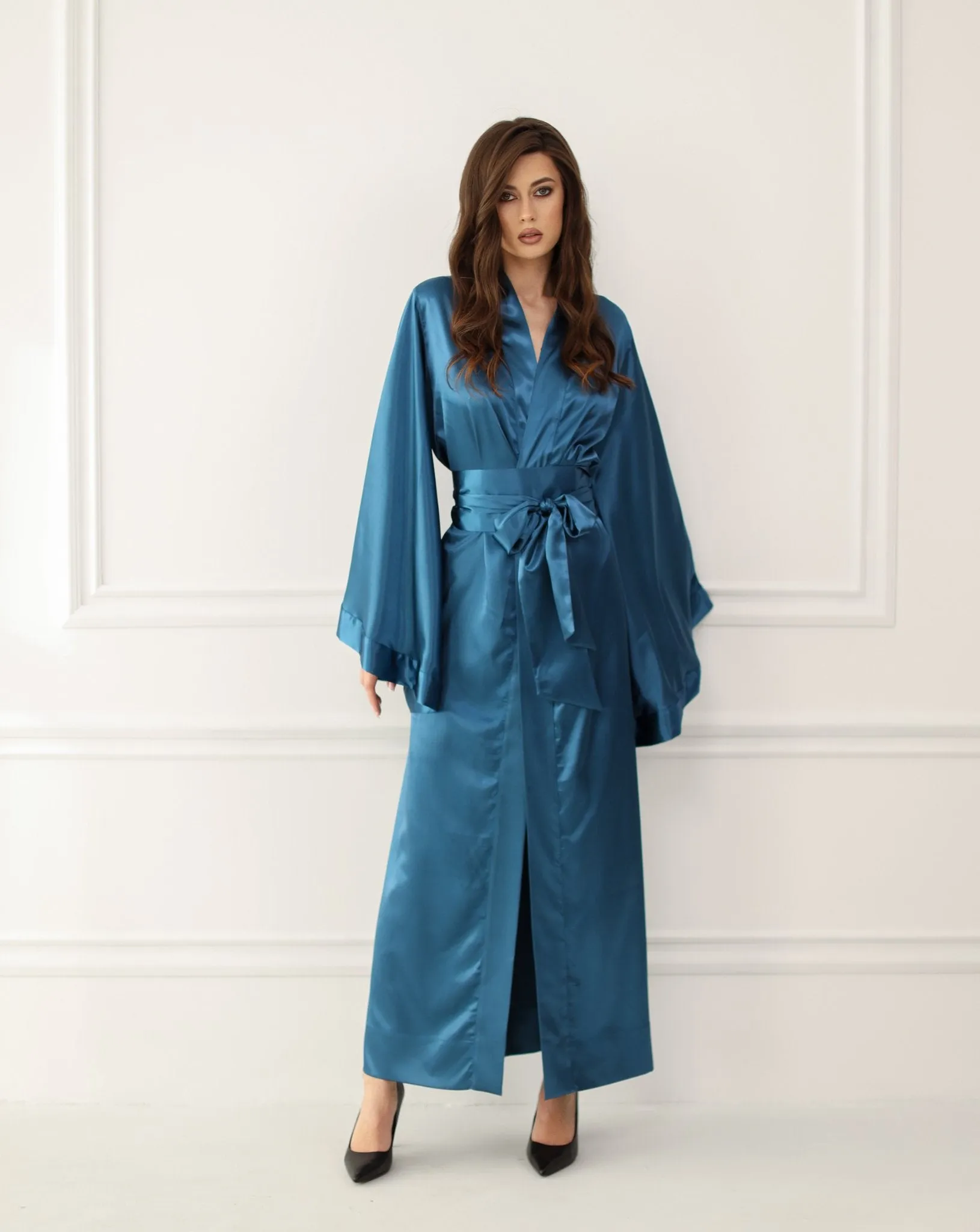 Classic Silky Kimono Robe