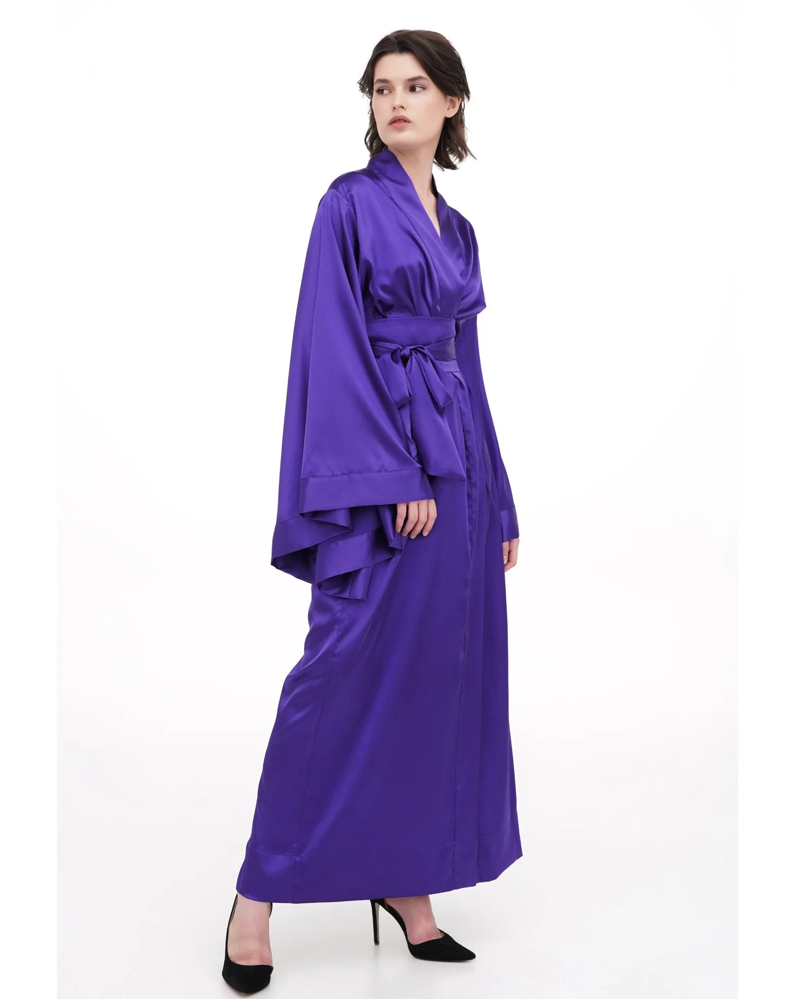 Classic Silky Kimono Robe