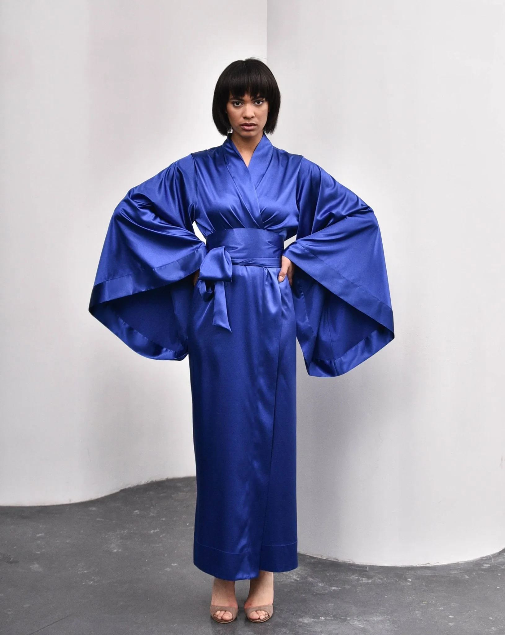 Classic Silky Kimono Robe