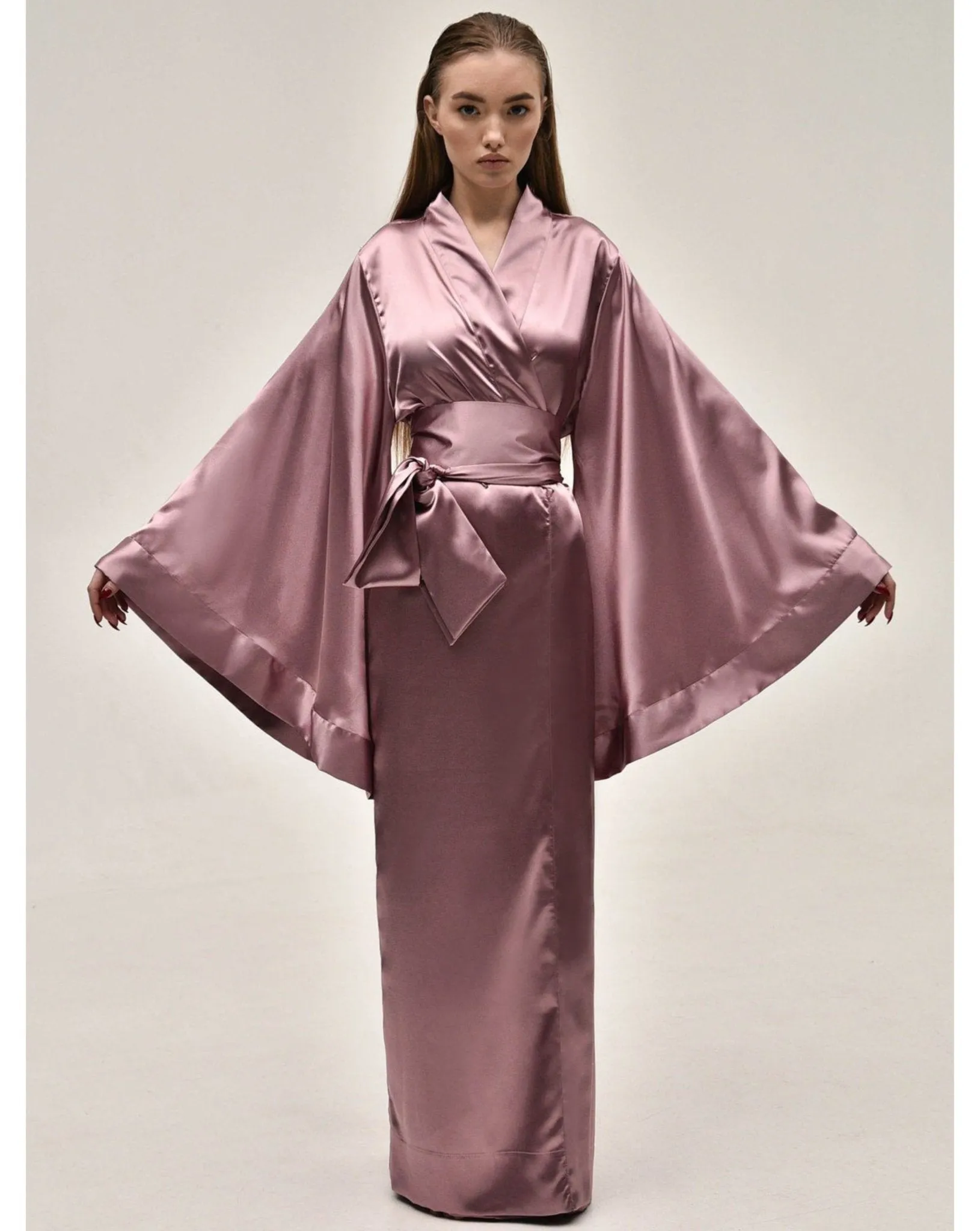 Classic Silky Kimono Robe