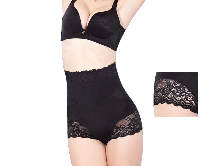 Comfortable Sexy Women's High Waist Slim Lace Shapewear For Hip/Abdomen Control