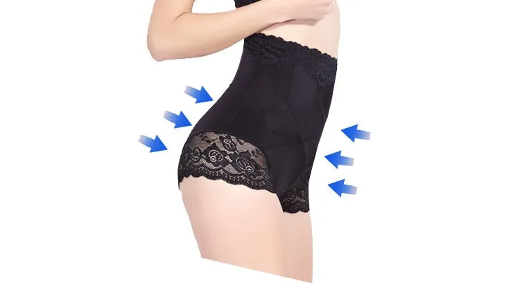 Comfortable Sexy Women's High Waist Slim Lace Shapewear For Hip/Abdomen Control