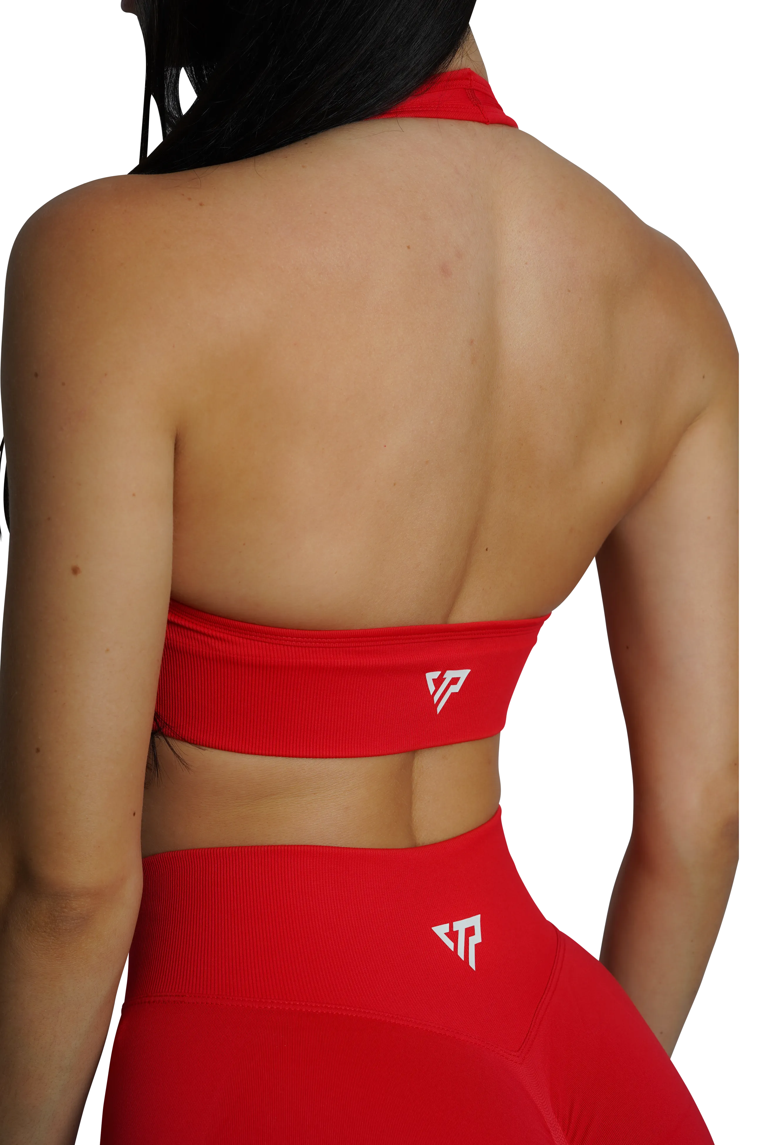 CORE HALTER BRA - RED