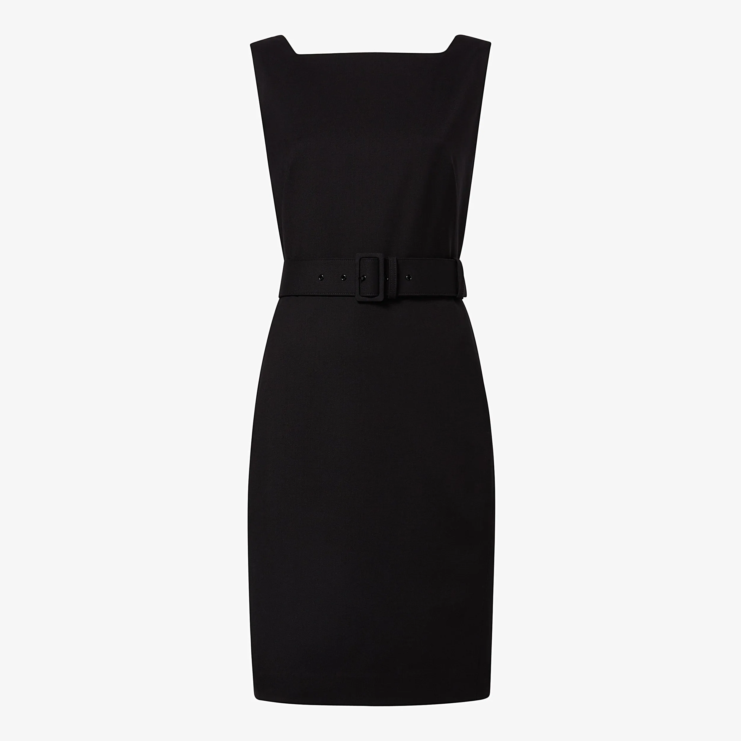 Cynthia Dress - Washable Wool Twill :: Black